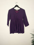 trueBrowns Purple Muslin Top | Grocsy