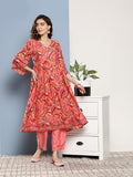 InWeave Women's Camellia V Neck Kurta Set | Grocsy