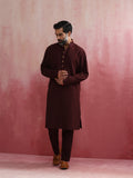 trueBrowns Men's Cola Mandarin Collar Kurta | Grocsy