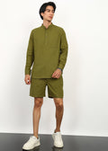 Fabmade Olive Breeze Co-Ord Set | Grocsy