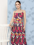 InWeave Women's Navy Bird Japanese Art Strappy Set | Grocsy