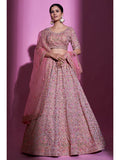 Myra Mauve Georgette Embroidered Designer Lehenga Choli | Grocsy
