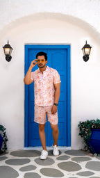 Noroke Sustainable fabric | 100% Linen Linen Floral Couple Co-ord Set | Grocsy