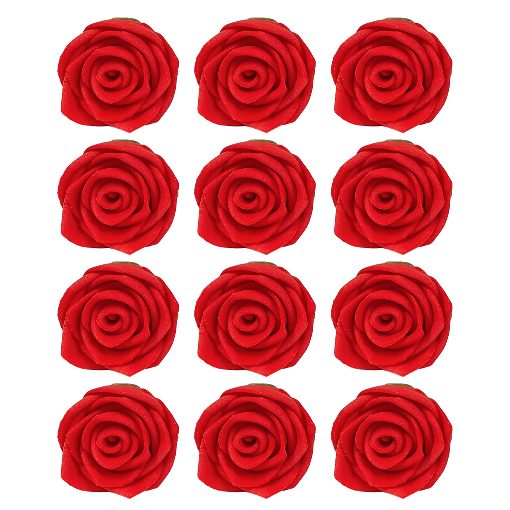 Confect Red Rose | Edible Sugar Roses Topper | Grocsy