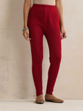 trueBrowns Maroon Woollen Leggings | Grocsy
