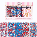 Confect Heart & Star Sprinkles | Pearls & Jimmies | Ultimate Avenger Patriotic Sprinkles | Grocsy