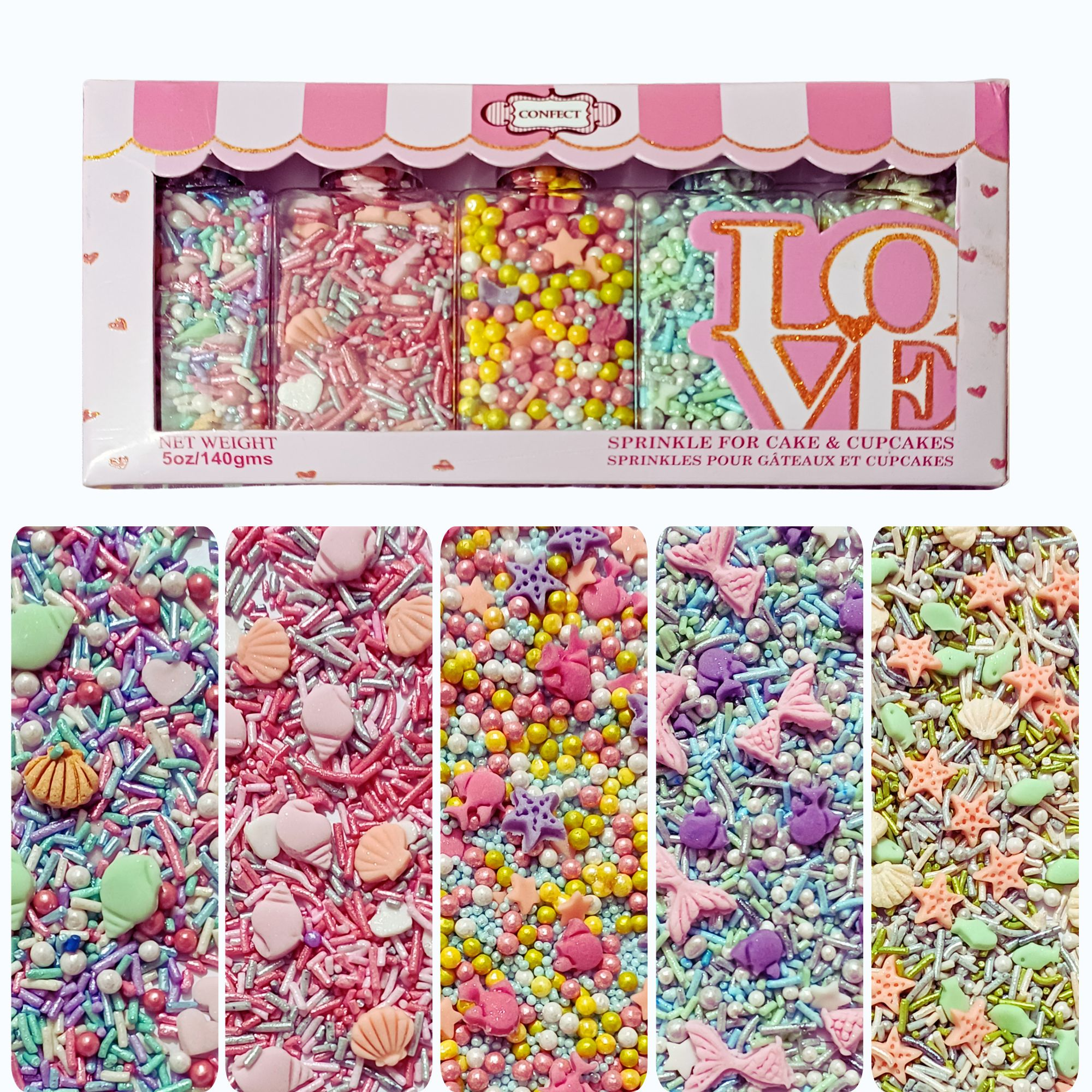 Confect Under the Sea Sprinkles for Decorations 07 | Grocsy