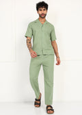 Fabmade Sage Flow Linen Co-Ord Set | Grocsy