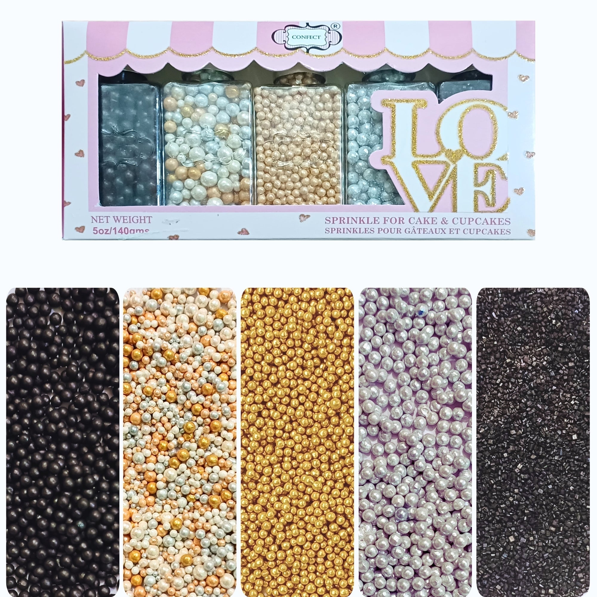 Confect Disco Ball Mashup Sprinkles Multipack 5 | Grocsy