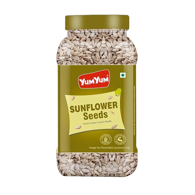 Yum Yum Roasted & Salted Sunflower Seeds Jar | Grocsy