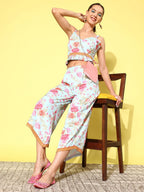 Ahalyaa Women Floral Printed Co-Ords | Grocsy