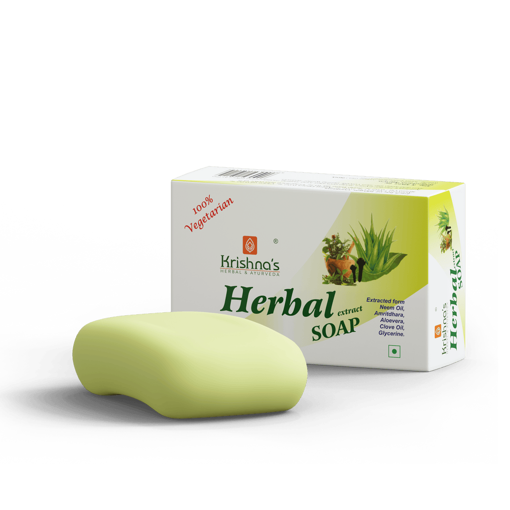 Krishna'S Herbal & Ayurveda Herbal Soap Fully Hydrated | Grocsy