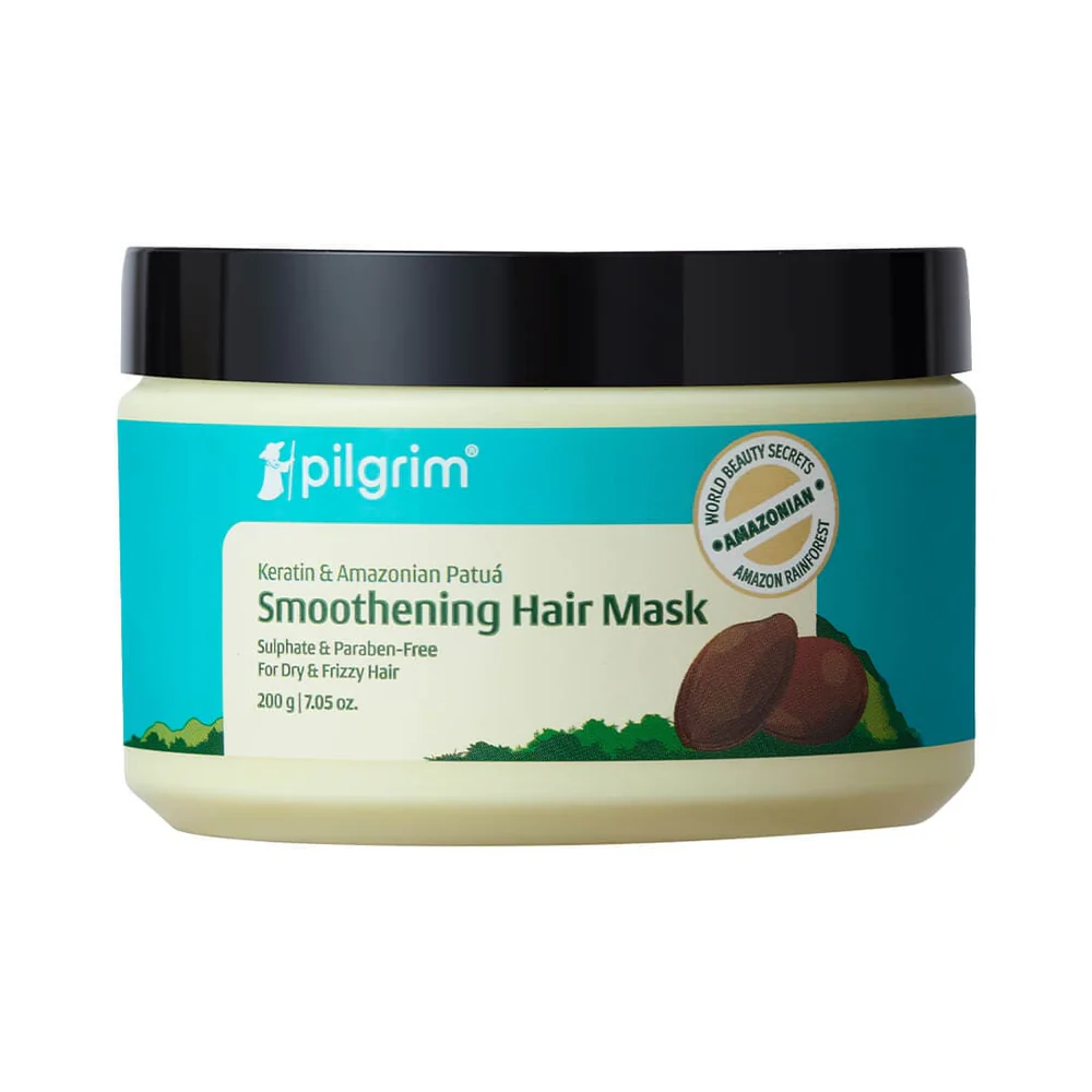 Pilgrim Amazonian Patua & Keratin Strengthening Hair Mask For Dry & Frizzy Hair With Sacha Inchi | Grocsy