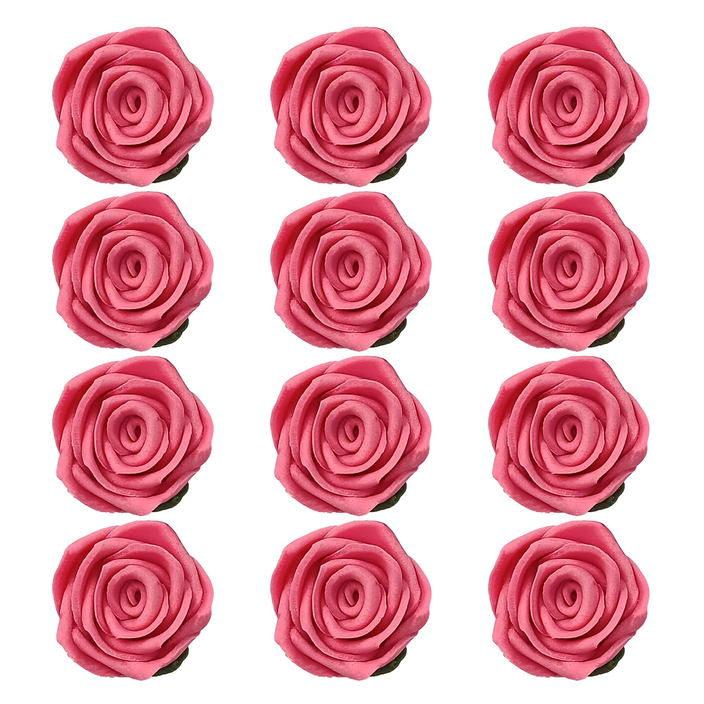 Confect Flamingo Rose Pink | Edible Sugar Roses Topper | Grocsy