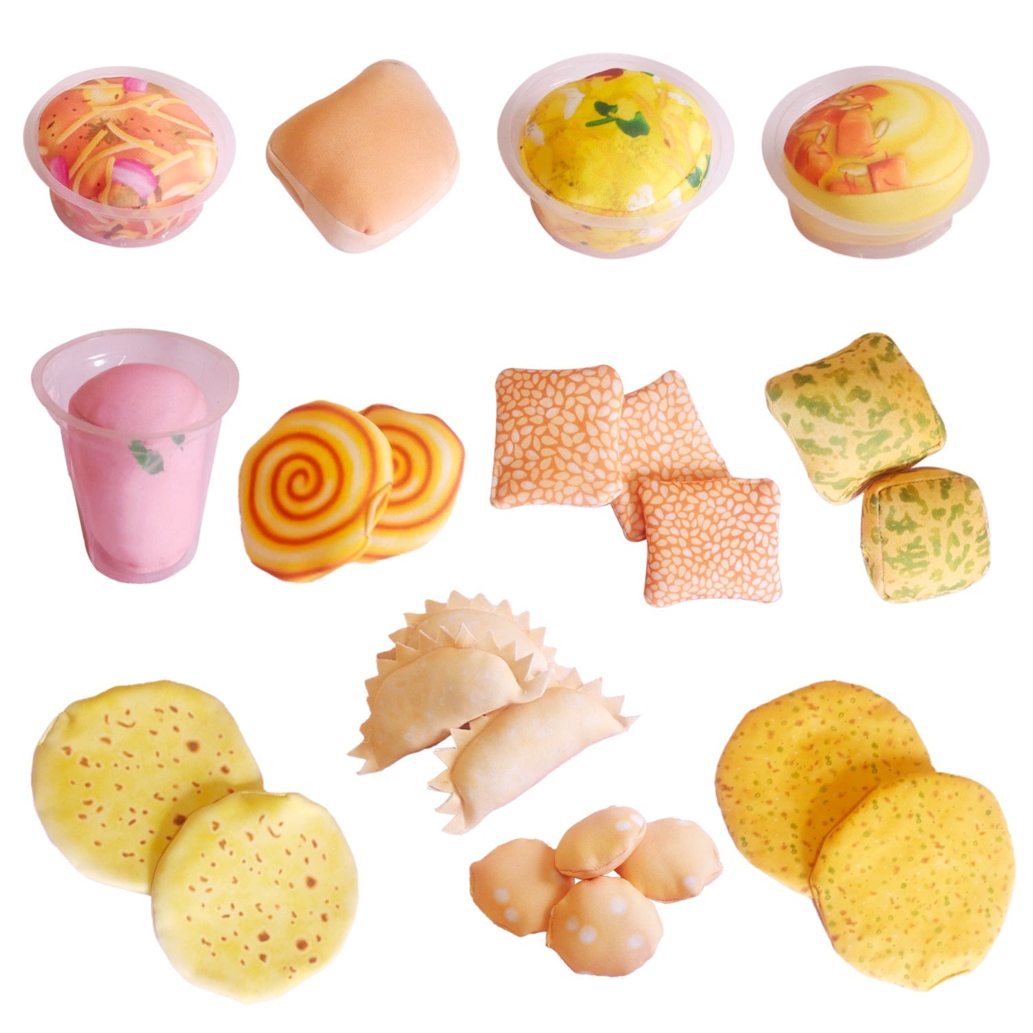 The Small Wonderland Maratha Samrat Thali -Maharashtrian food Inspired pretend Fabric Toys | Grocsy