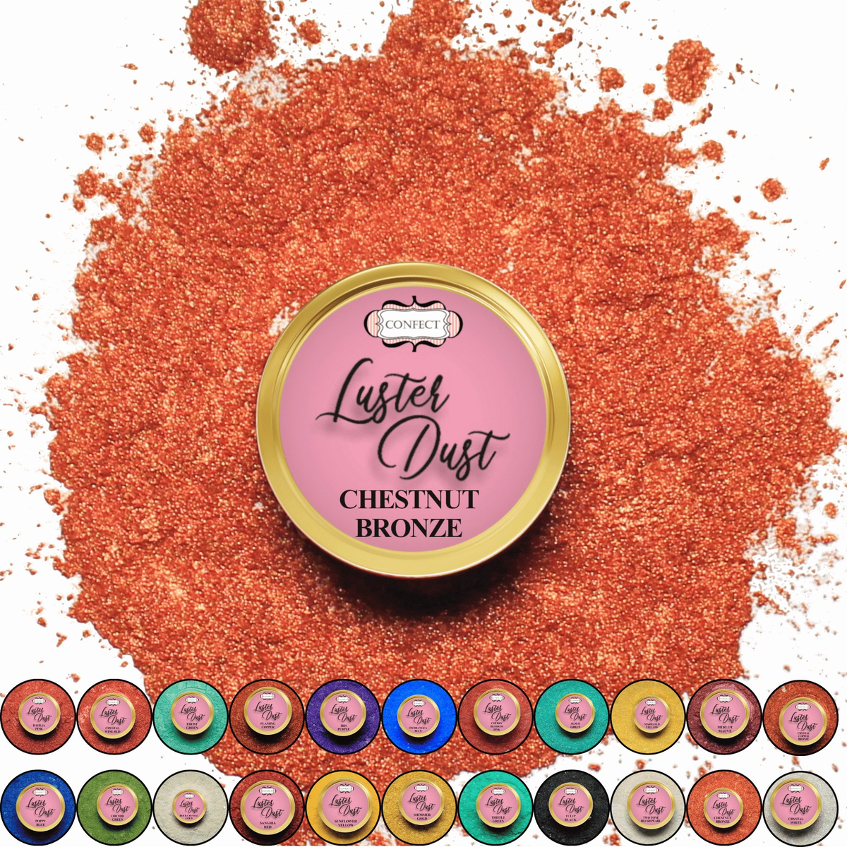 Confect Chestnut Bronze | Edible Luster Dust | Grocsy