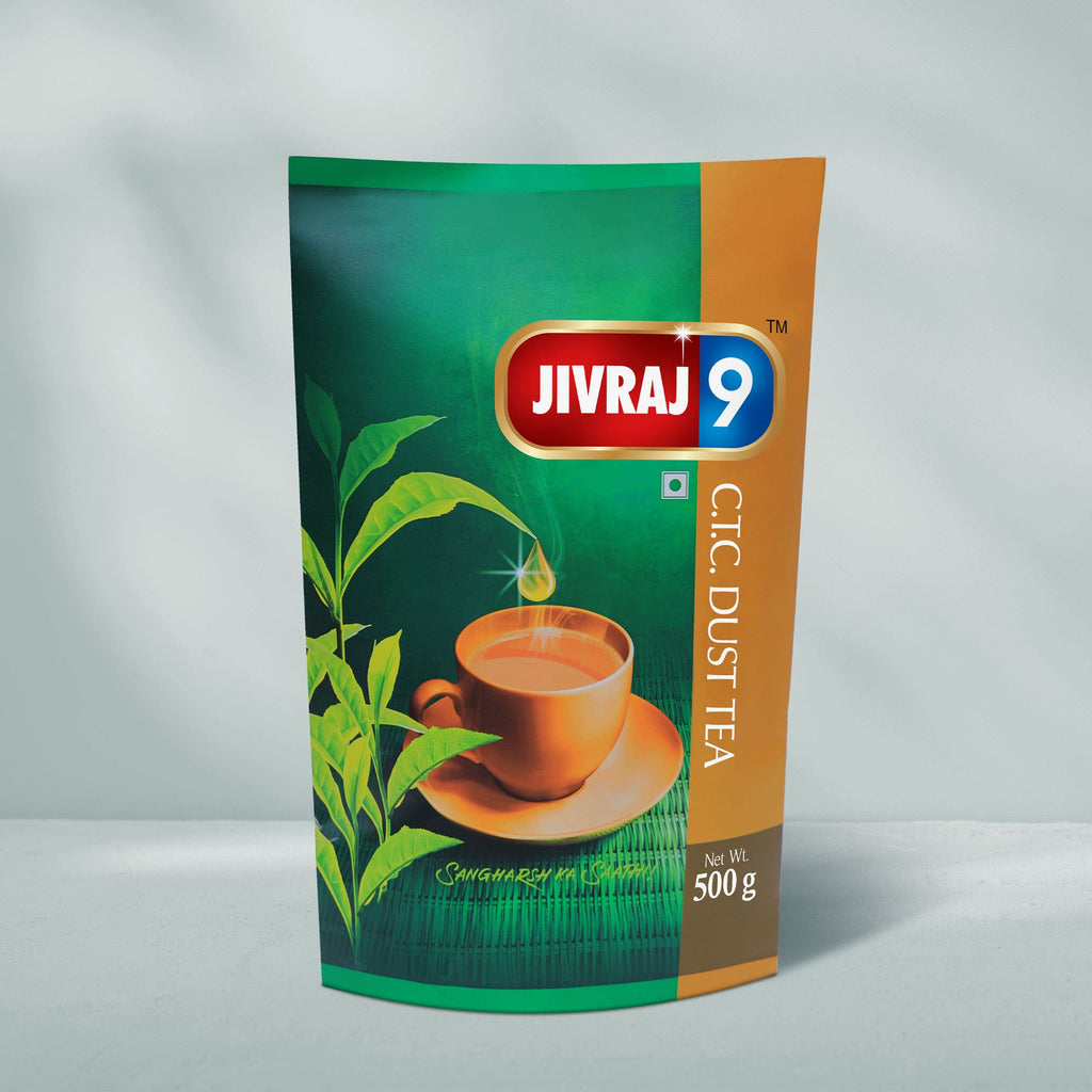 jivraj9 Tea Dust Tea Pouch Pack | Grocsy