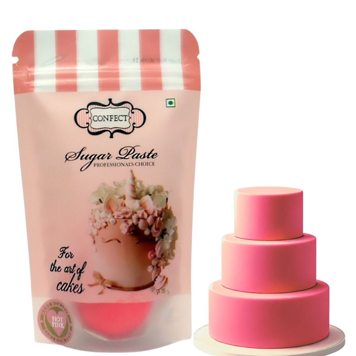 Confect Hot Pink Fondant | Edible Sugarpaste | Grocsy