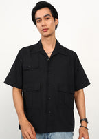 Fabmade 3 Pocket Black Shirt | Grocsy