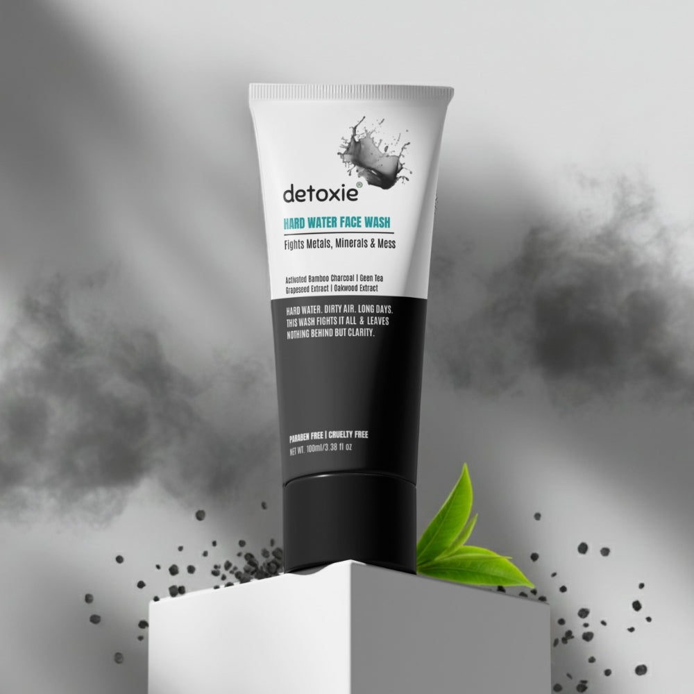 Detoxie Charcoal Hard Water Face Wash with Charcoal & Mulberry Extract | Grocsy