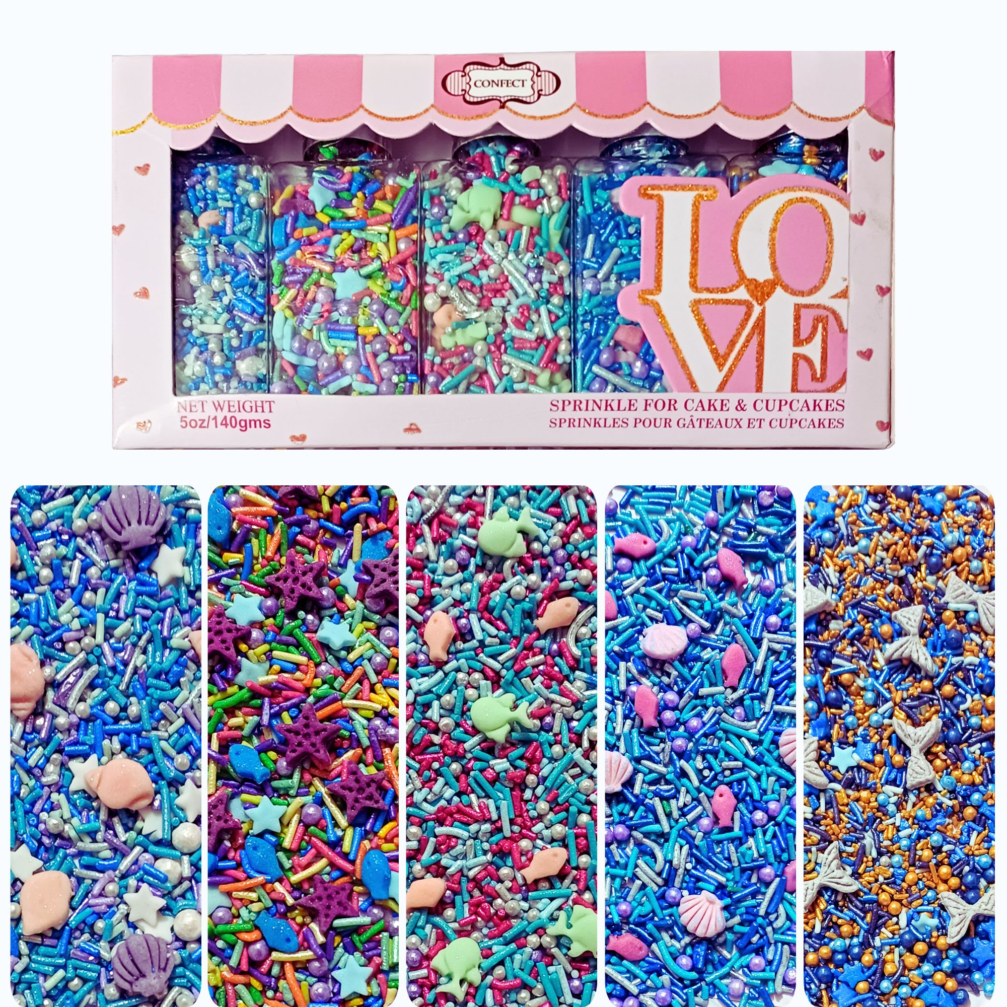 Confect Under the Sea Sprinkles for Decorations 08 | Grocsy
