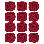 Confect Rich Deep Burgundy Rose | Edible Sugar Roses Topper | Grocsy
