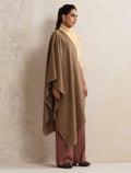 trueBrowns Brown Check Woollen Stole | Grocsy