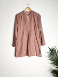 trueBrowns Pink Velvet Short Top | Grocsy