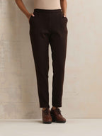 trueBrowns Brown Woollen Pants | Grocsy