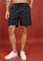 Fabmade Midnight Black Tailored Shorts | Grocsy