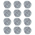 Confect Silver | Edible Metallic Sugar Roses Topper | Grocsy