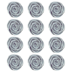 Confect Silver | Edible Metallic Sugar Roses Topper | Grocsy