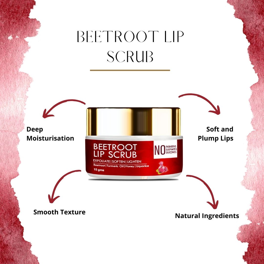 Samisha Beetroot Lip Lightening Scrub | Grocsy
