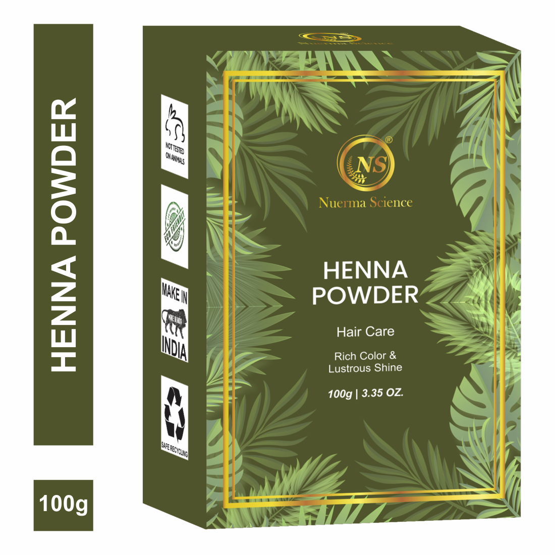 Nuerma Science Henna (Organic & Natural) Powder For Hair Color | Grocsy