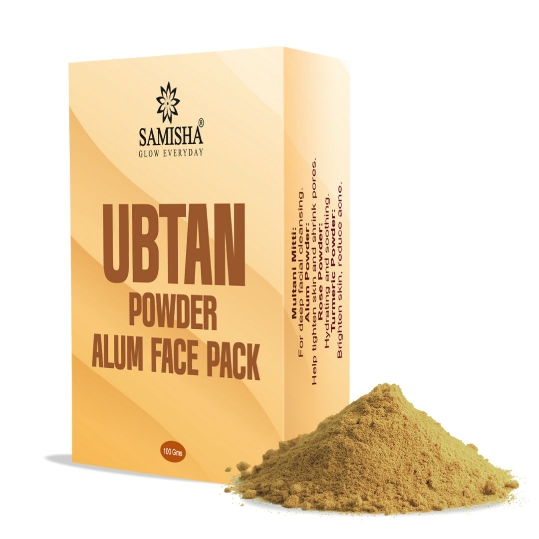 Samisha Ubtan Alum Face Pack With Rose – For Skin Tightening & Tan Removal | Grocsy