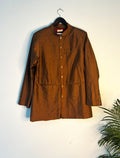 trueBrowns Brown Silk Men's Jacket | Grocsy