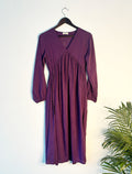trueBrowns Purple Slub Dress | Grocsy
