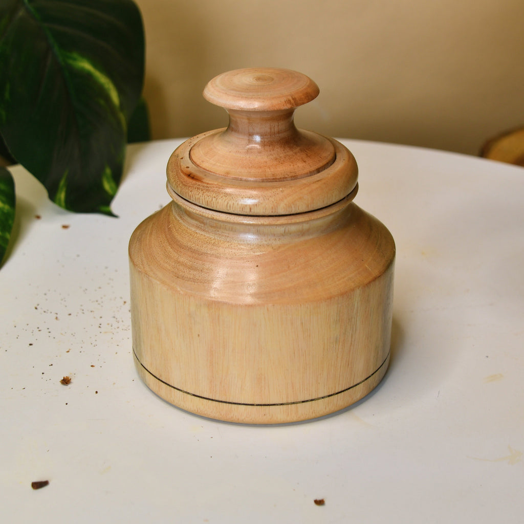 Sowpeace Premium Wooden Storage Jar for Elegant Organization | Grocsy