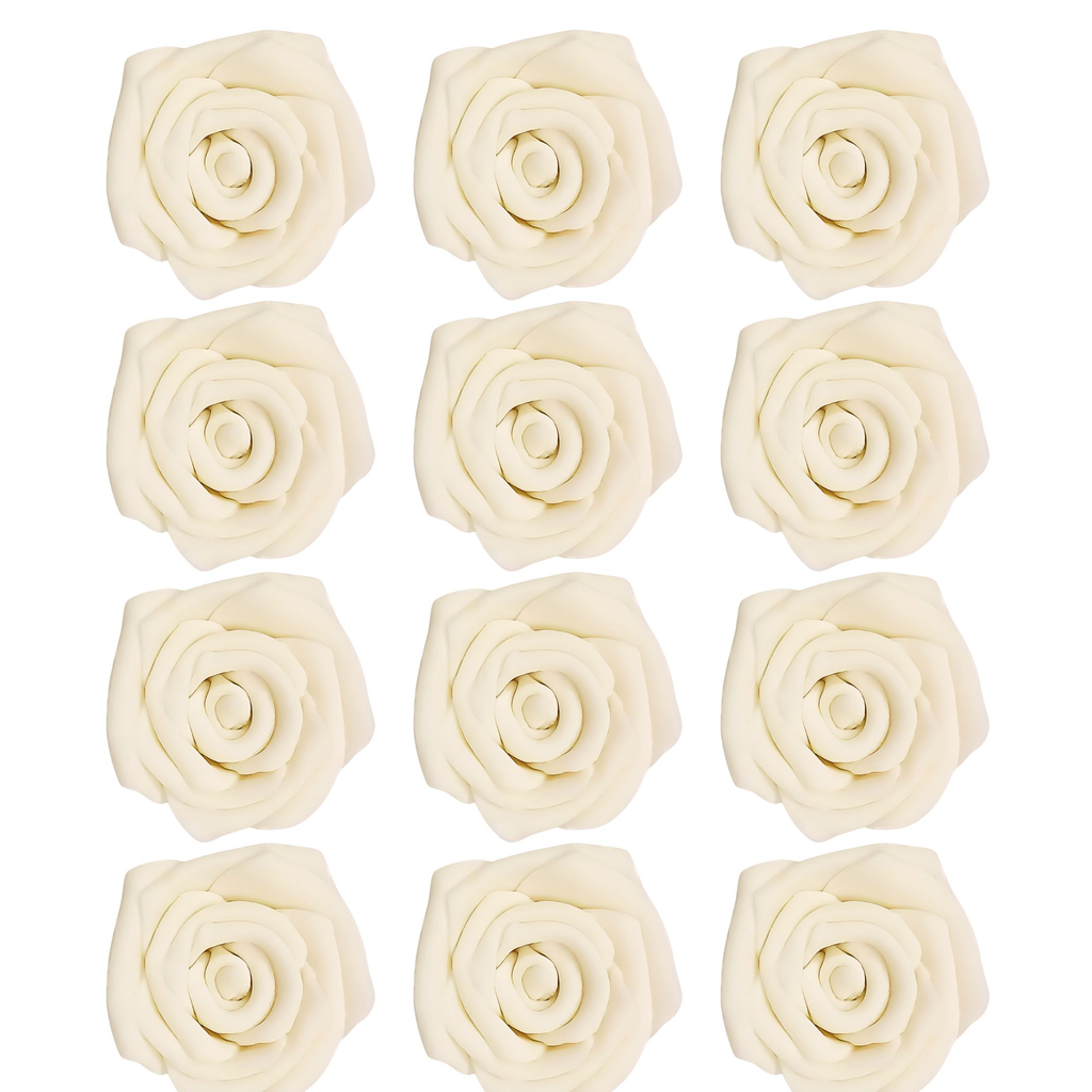 Confect Classic Pearl Ivory | Edible Sugar Roses Topper | Grocsy