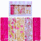Confect Girls Baby Shower Sprinkles | Mix Heart, Teddy, Baby Feed Bottle & Baby Feet Sprinkles | Grocsy