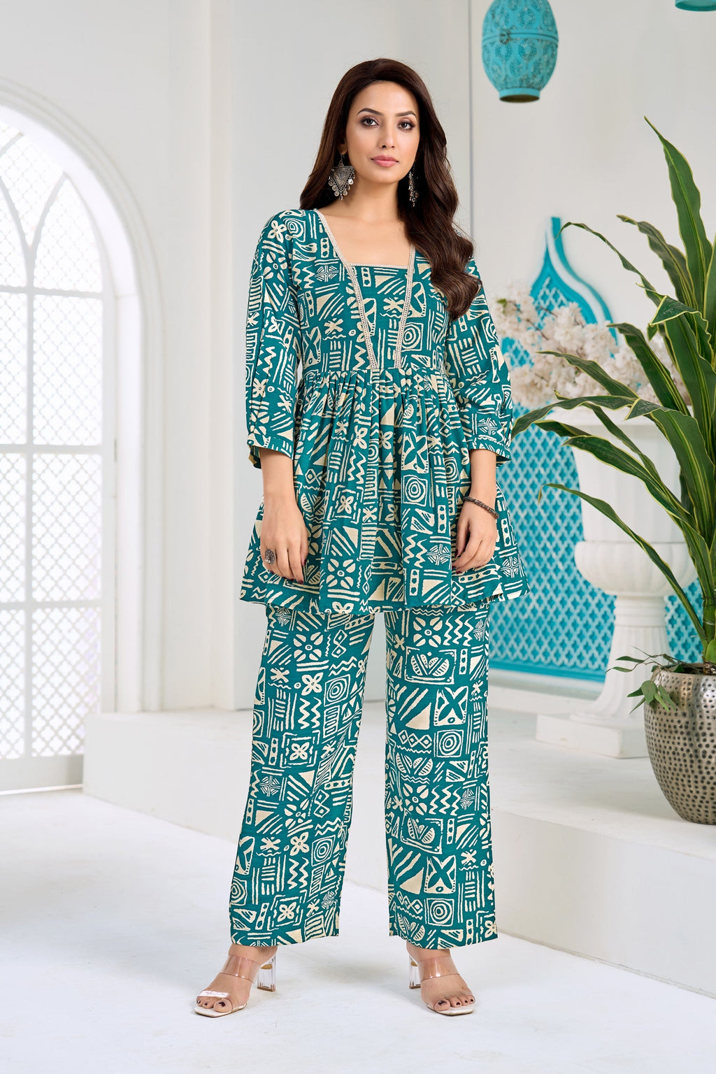 Anaita Rama Stylish Readymade Co-Ords Set | Grocsy