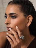 trueBrowns Silver Tone Ghungroo Ring | Grocsy