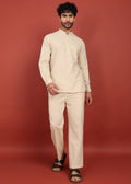 Fabmade Ivory Ease Short Kurta Co-Ord Set | Grocsy