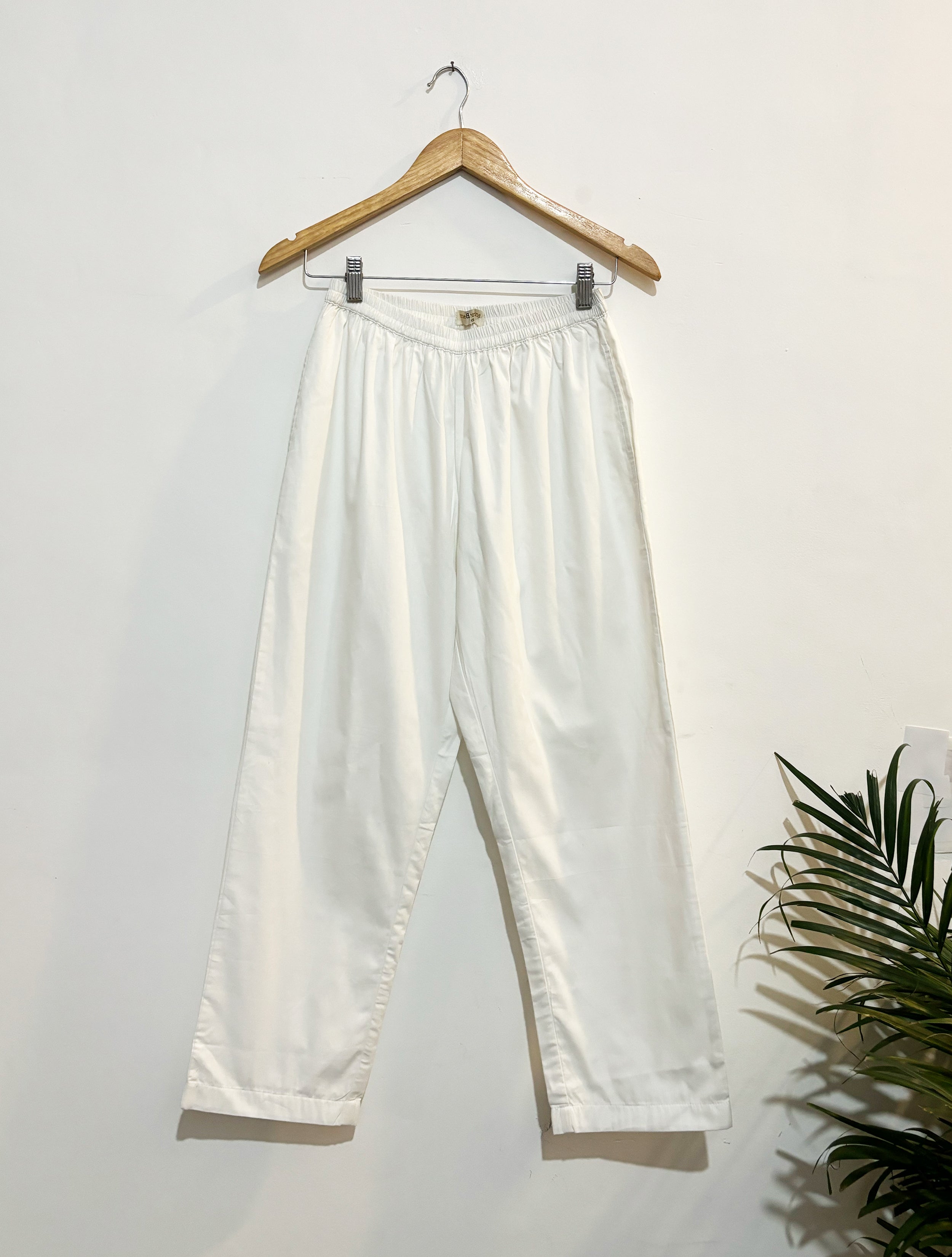 trueBrowns White Gauze Pant | Grocsy