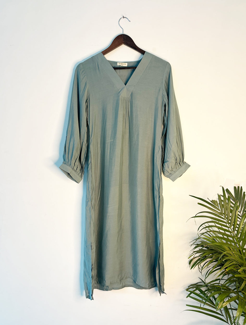 trueBrowns Light Blue Modal Kurta | Grocsy