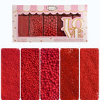 Confect Sprinkles for Cakes & Cupcakes Decoration | USP-24(Red) | Grocsy