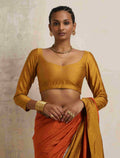 trueBrowns Gold Silk Blouse | Grocsy