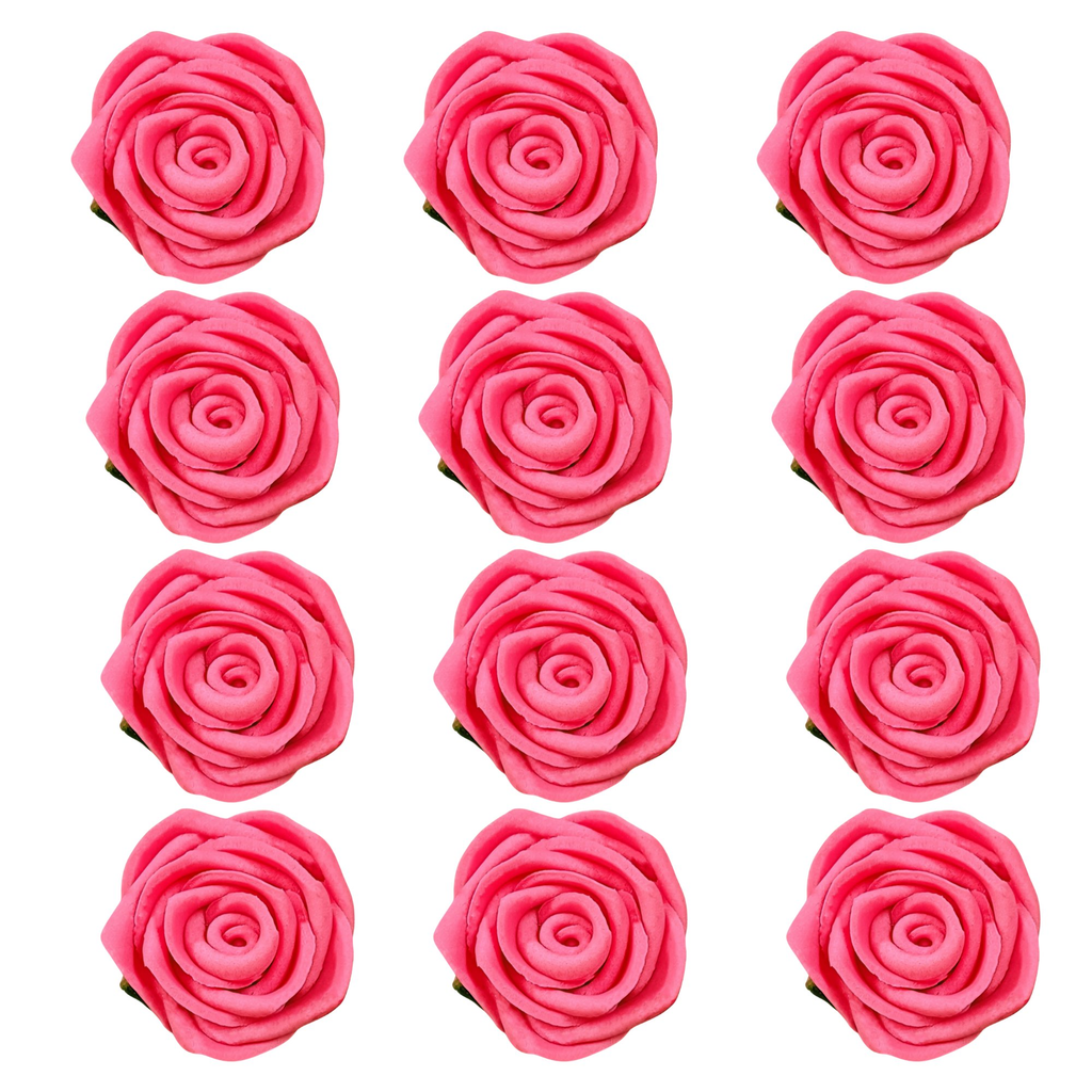 Confect French Rose Pink | Edible Sugar Roses Topper | Grocsy
