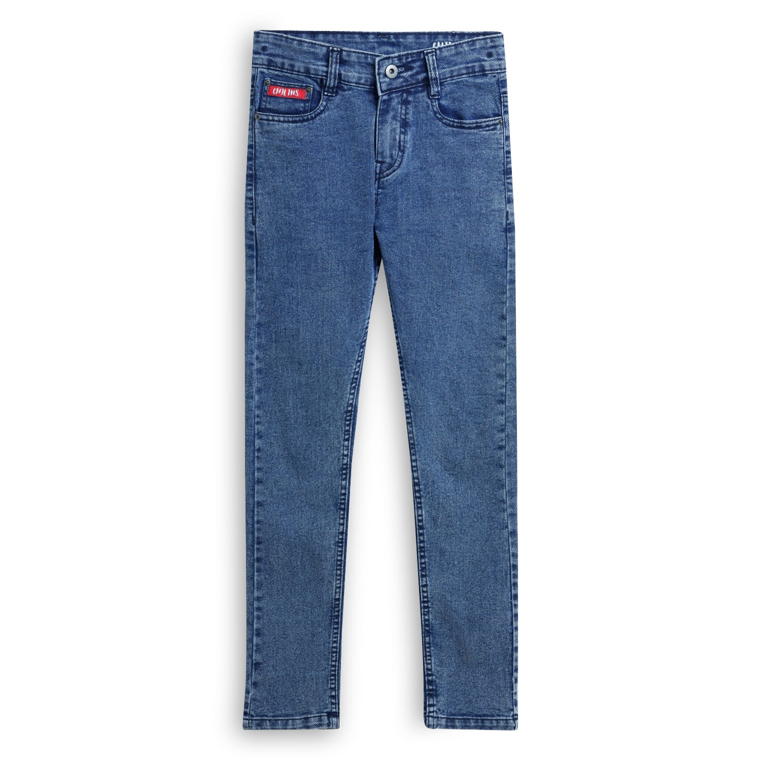 Chilins Boys Slim Mid Rise Cotton Confortable Blue Jeans | Grocsy