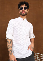 Fabmade Nova Dot Short Kurta | Grocsy